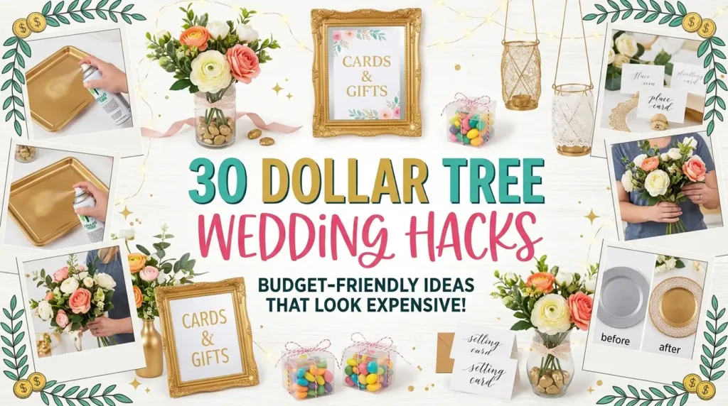 dollar tree wedding hacks