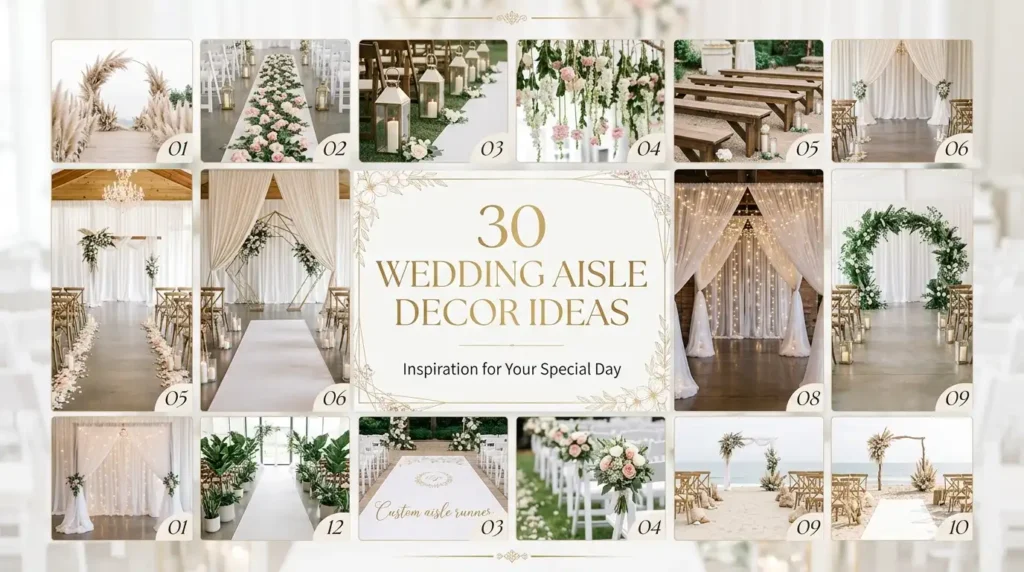 Wedding aisle decor ideas